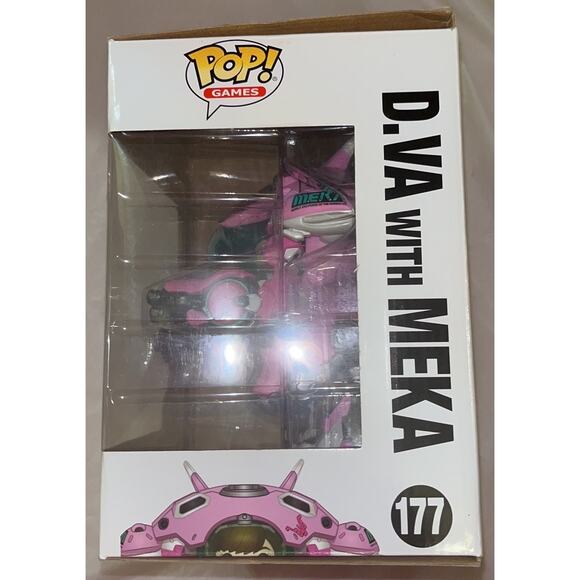 Funko POP! Games Overwatch D.Va with Meka Vinyl Figure #177 PINK - Picture 3 of 11
